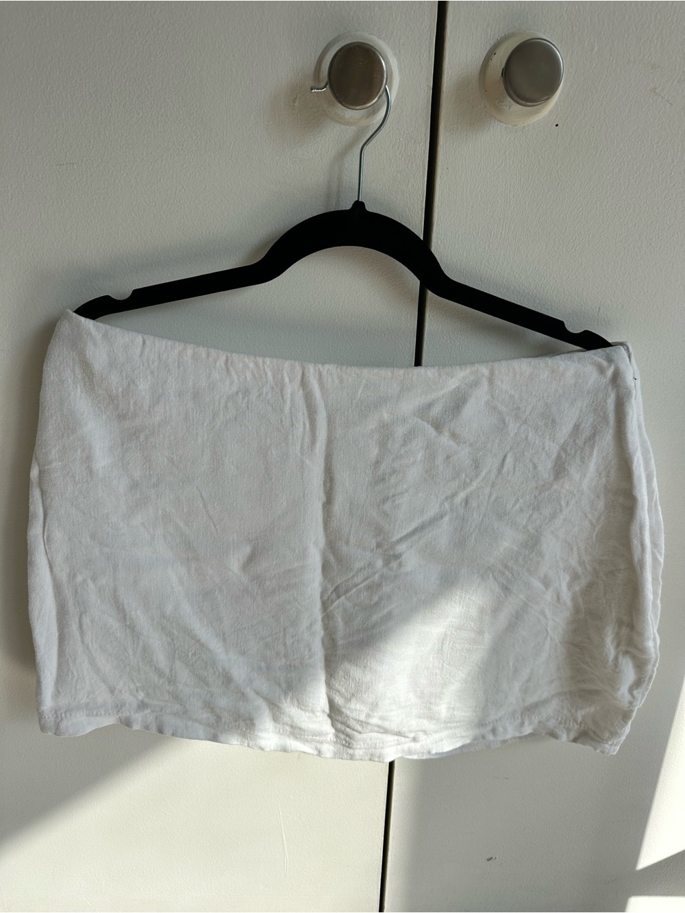 Abercrombie white linen mini skort